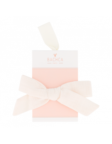 Lazo de tela con pinza color crudo... Lazo de tela con pinza color crudo...